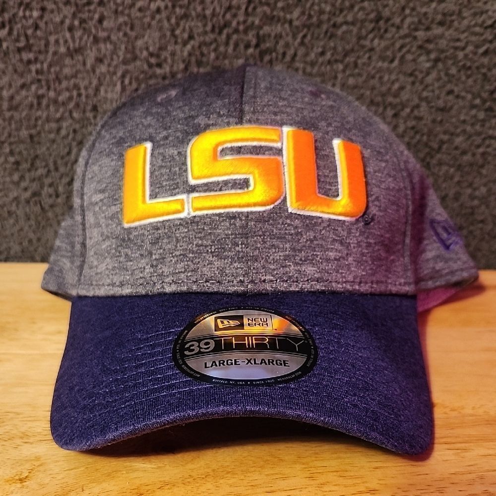 New Era LSU Tigers L/XL Stretchfit Hat - New